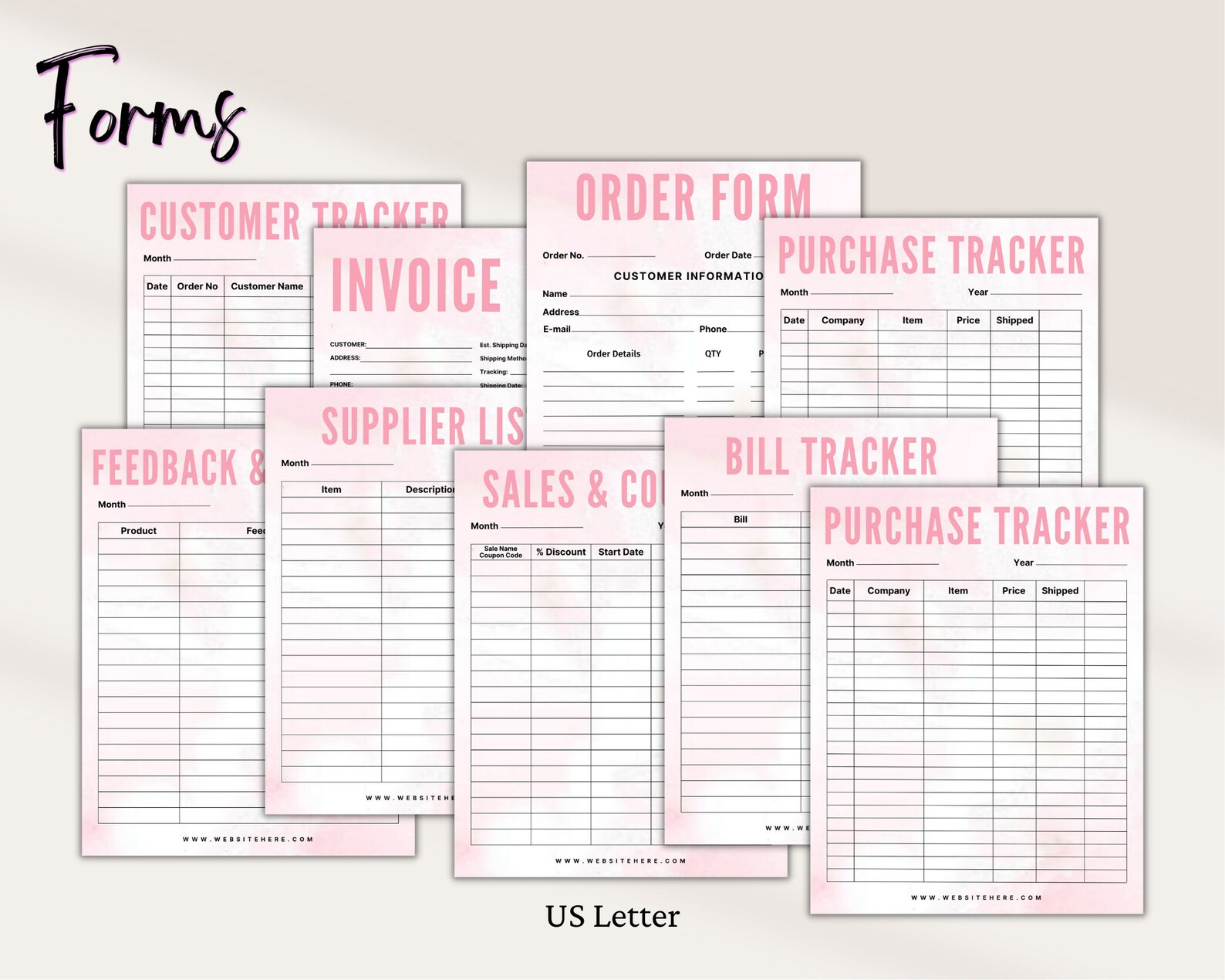 Craft Show Bundle: Order Form, Price List, Scan to Pay (canva Template ...