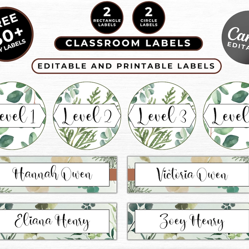 Hallway Name Tags - Etsy