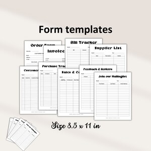 Scan to Pay Template| Order Forms| Pricelist| 60+ Small Business Bundle ...