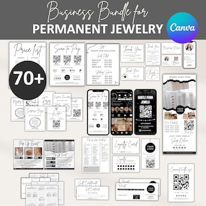 Permanent Jewelry Consent Forms Bundle, Permanent Jewelry Business Bundle, Consent Forms, Waiver Form, Editable Form template, Business Form