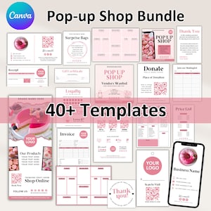 Craft Show Bundle, Order Form Template, Craft Fair Template, Small Business Bundle, Price List Template. Scan To Pay Templatea