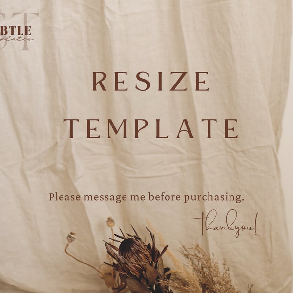 Resize Design Template OR Print Template