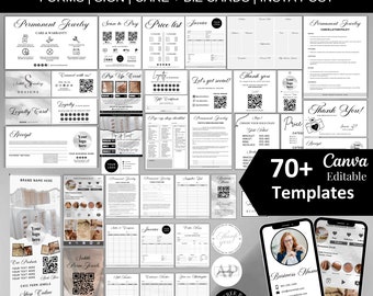 Permanent Jewelry Business Starter Kit, Permanent Jewelry Bundle, Permanent Jewelry Consent Forms, Permanent Jewelry Care and Business Cards