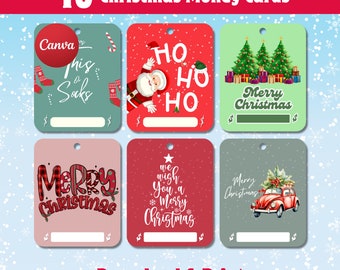 Christmas Money Card PNG, Money Card Holder, Money Card PNG, Holiday Money Holder, Holiday Lip Balm Pouch Money Holder, Money Card Template