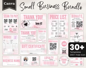 Craft Show Bundle, Order Form Template, Craft Fair Template, Scan To Pay Template, Small Business Bundle, Price List Template