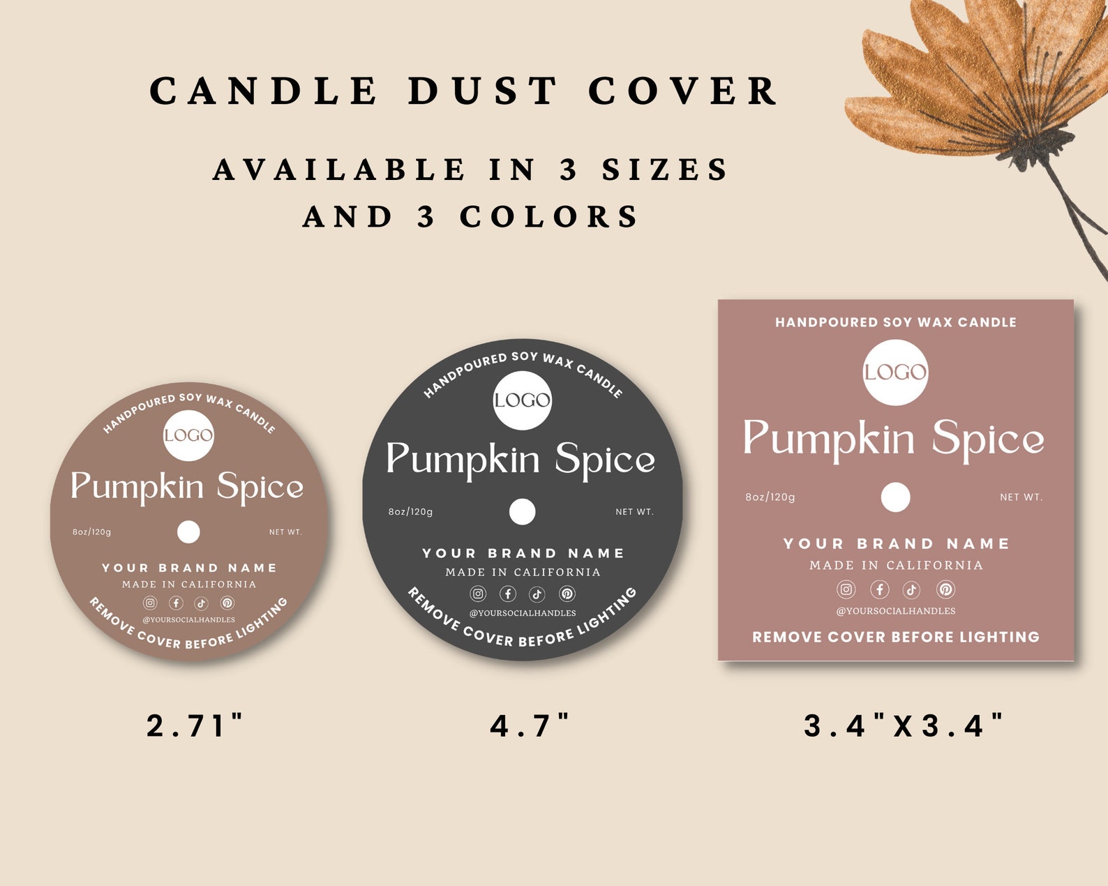 Candle Branding Kit Digital Candle Making Pack Candle Making Etsy