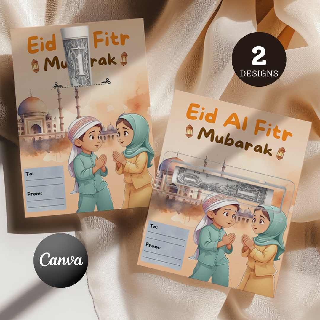 Eid Money Holder, Editable Eid Money Envelope, Eid Money Card, Eid