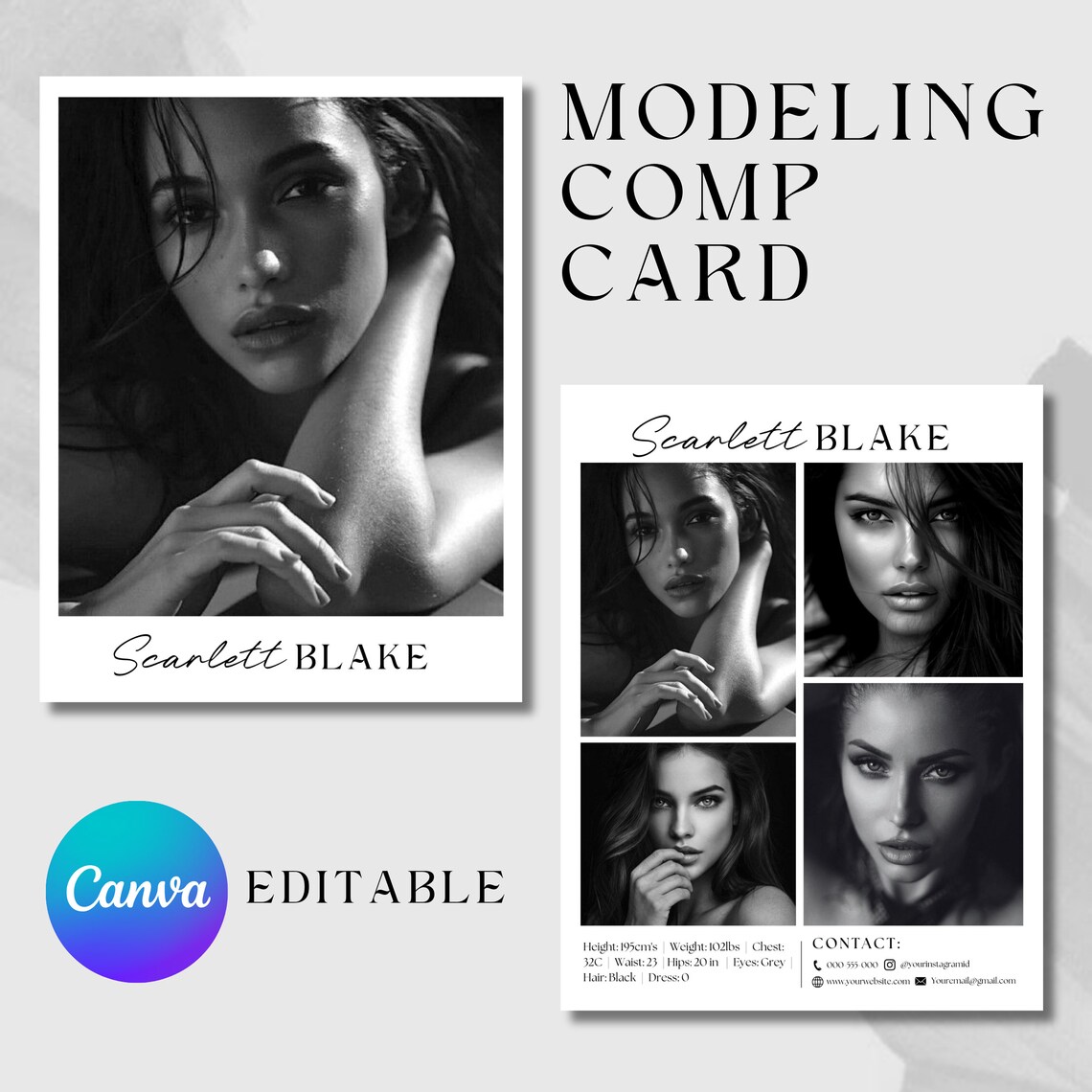 Model Comp Card Dimensions Comp Card, Model Comp Card Template, Zed Card for Models Template ...