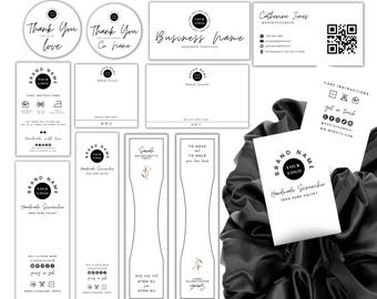 Editable Scrunchie Tag Templates: Small Business Branding (Canva Template)