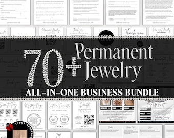 Permanent Jewelry Templates, Permanent Jewelry Business Bundle, Permanent Jewelry Consent Form, Permanent Jewelry Display Sign
