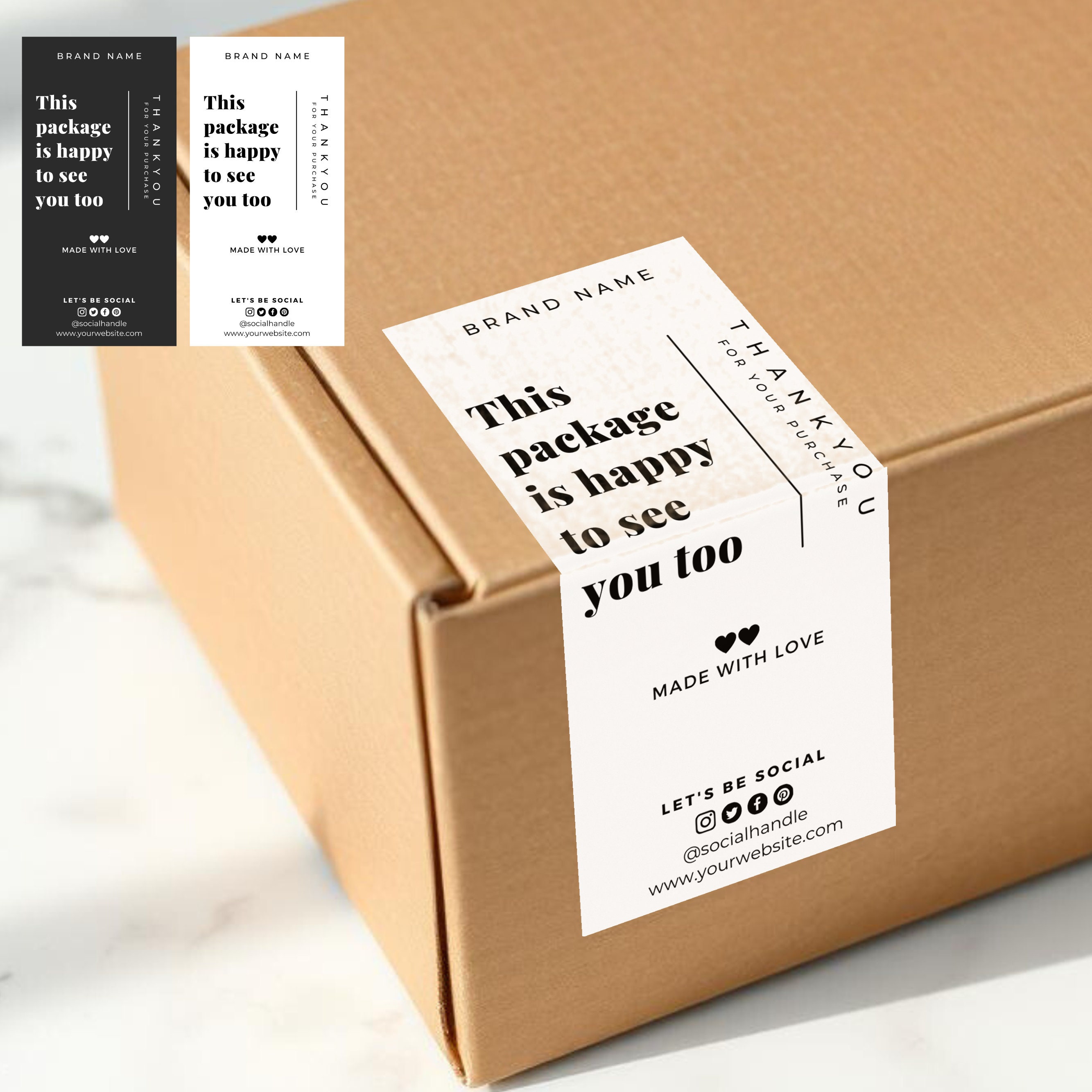 Box Seal Sticker, Packaging Stickers, Packaging Labels, Custom ...