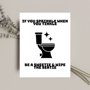 Toilet Bathroom Decor *DIGITAL* Instant Download