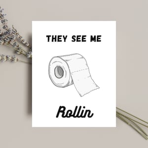 Toilet Paper Bathroom Print *DIGITAL* Instant Download