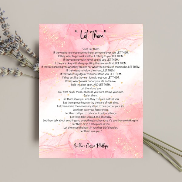 Let Them by Cassie Phillips Etsy