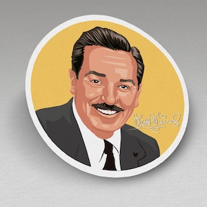 Walt Disney Sticker, UV Sticker, Waterproof Sticker, Portrait Sticker, Mickey Mouse, Minnie Mouse, Disney Sticker