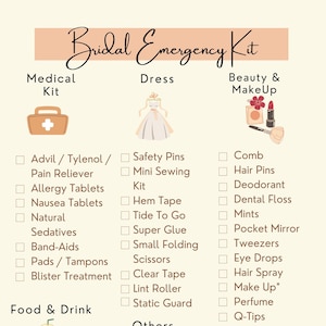 Bridal Emergency Kit Etsy Canada