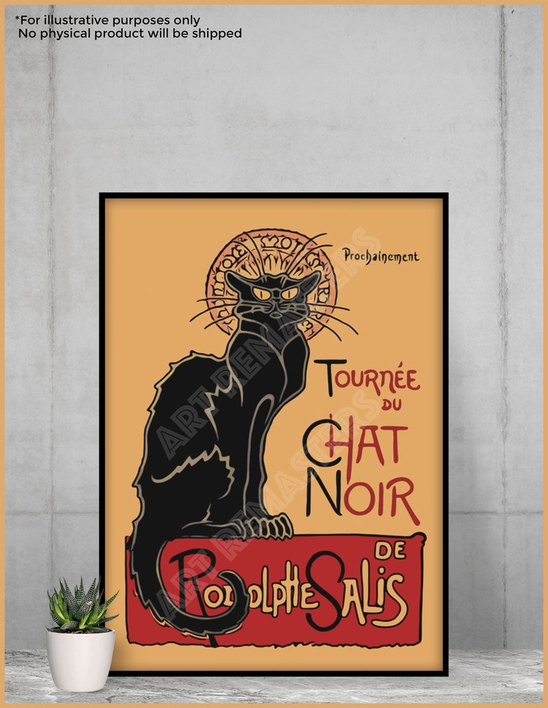 Classic Tournée du Chat Noir Digital Download Poster Sized image 3