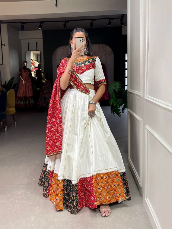 White top chaniya choli