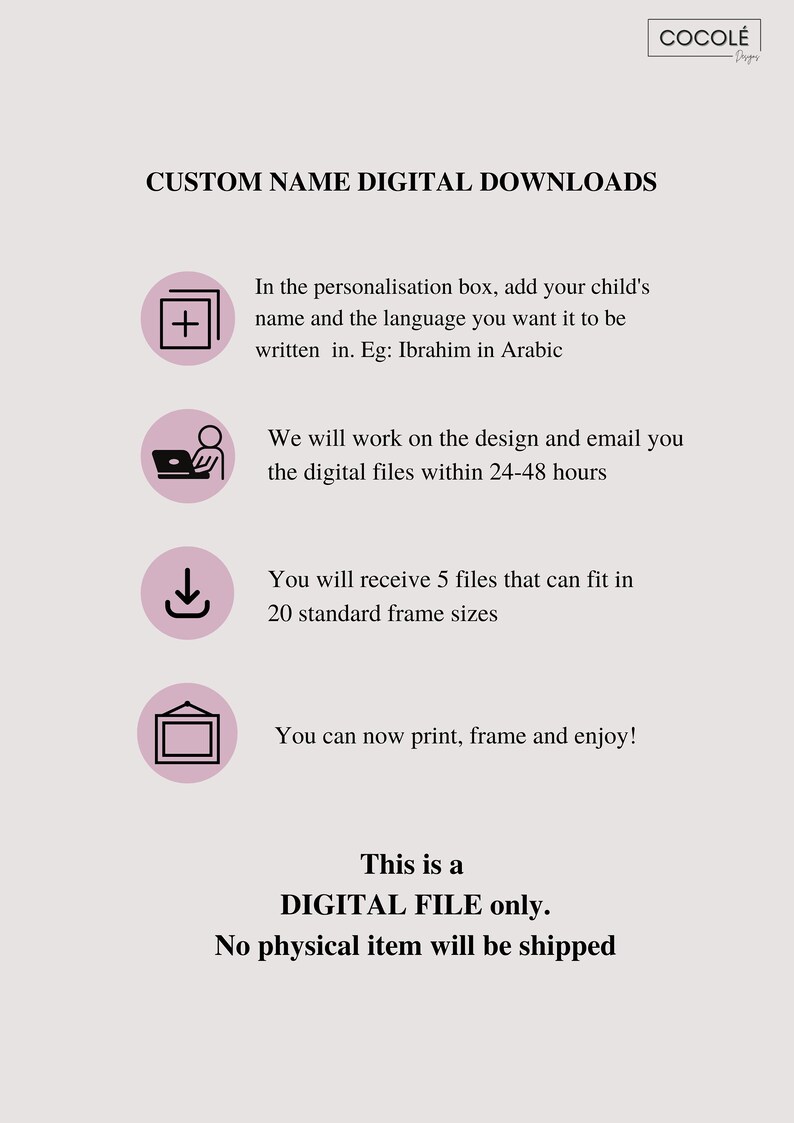 Urdu Alphabets With Custom Name in Urdu, Urdu Chart, Urdu Home Decor