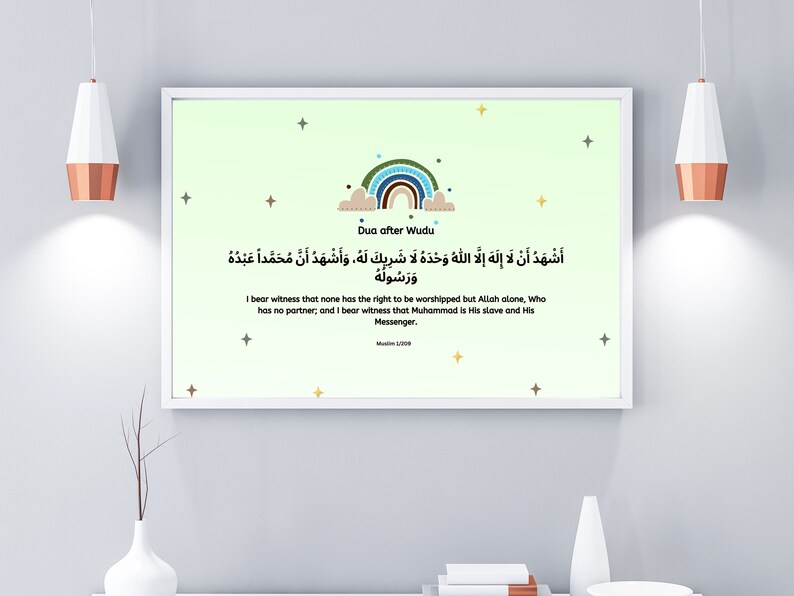 Making Wudu Woudhu With Dua Set of 2 How to Perform Wudu Ritual Washing