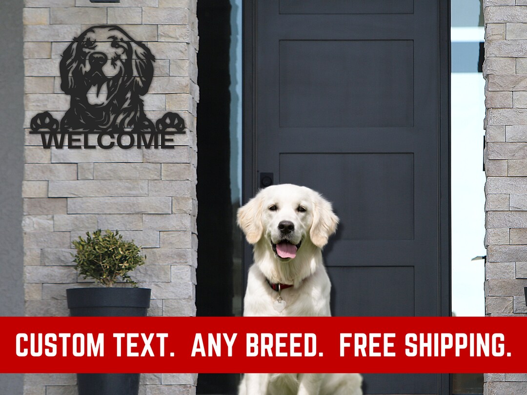 Custom Dog Signs Metal Wall Art Personalized Sign Dog Lover Etsy