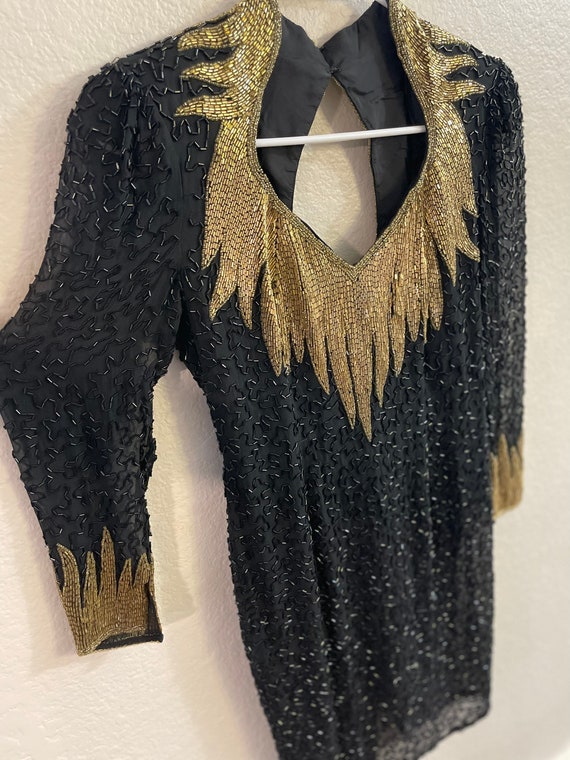 Beaded 80s Cocktail Dress