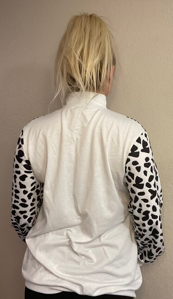 Cheetah Mock Turtleneck Sweatshirt - image 6