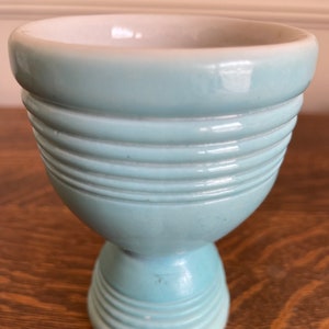 Moderntone Soft Boiled Egg Dish - vintage beauty, robins egg blue serving dish for soft boiled eggs, add a pop of color to your breakfast!