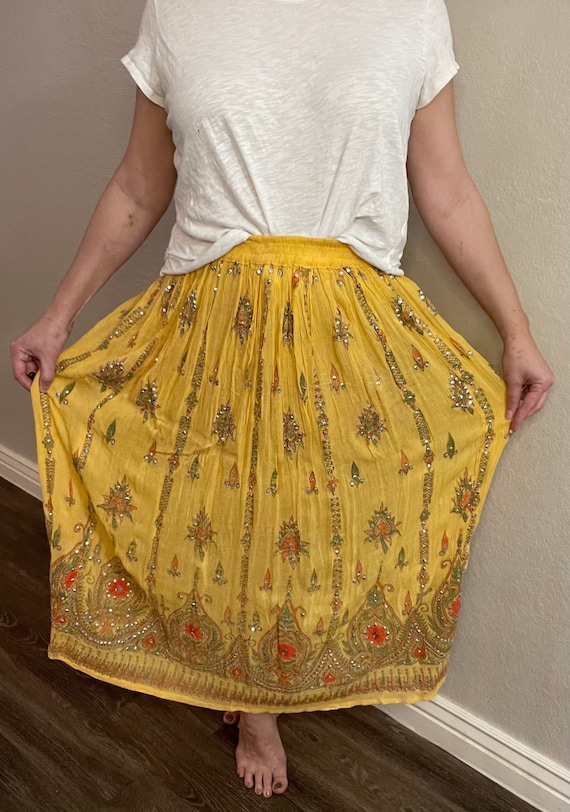 Jupe indienne vintage Etsy France