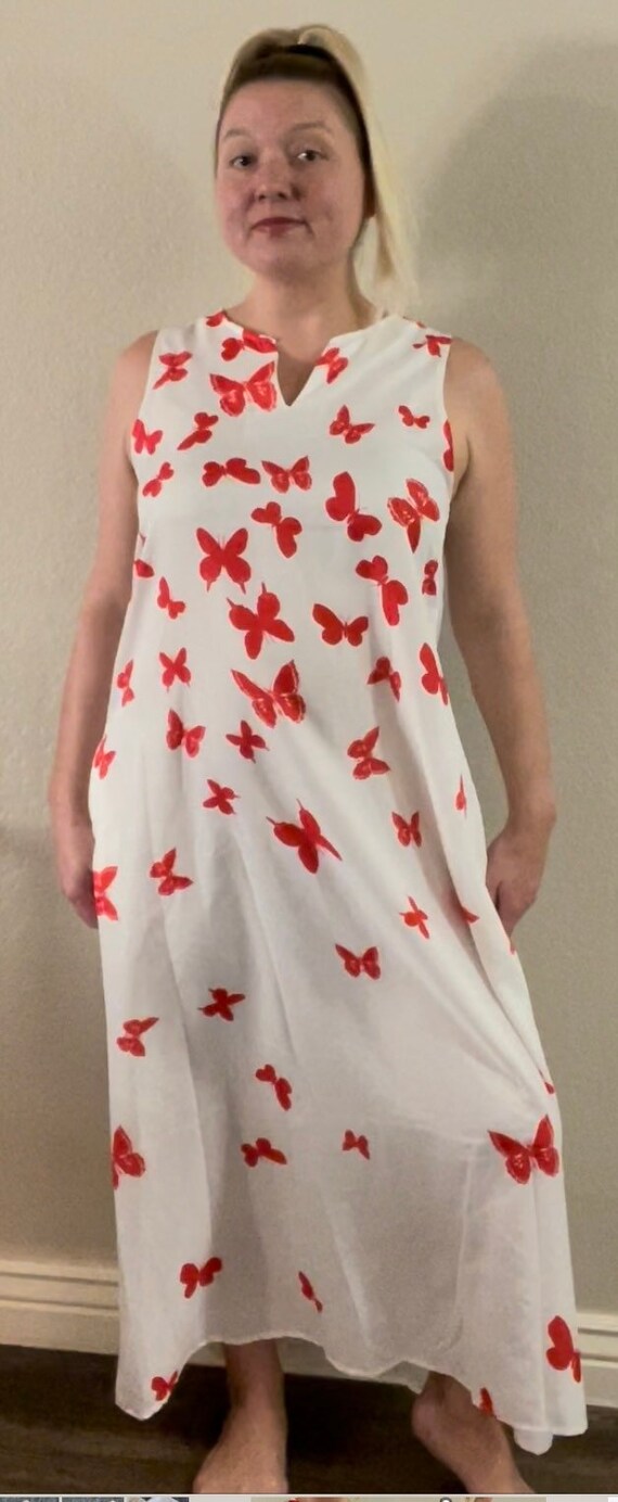 Butterfly Print Maxi Dress - image 3