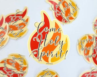 Come Holy Spirit Vinyl Sticker: Catholic Faith Decal