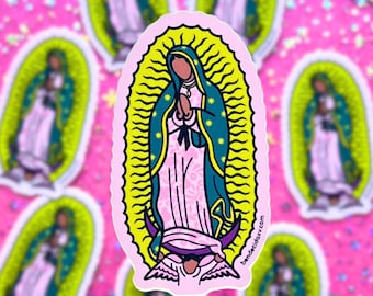 Our Lady of Guadalupe Sticker: Glossy Vinyl Catholic Gift