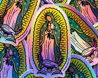 Our Lady of Guadalupe Holographic Vinyl Sticker