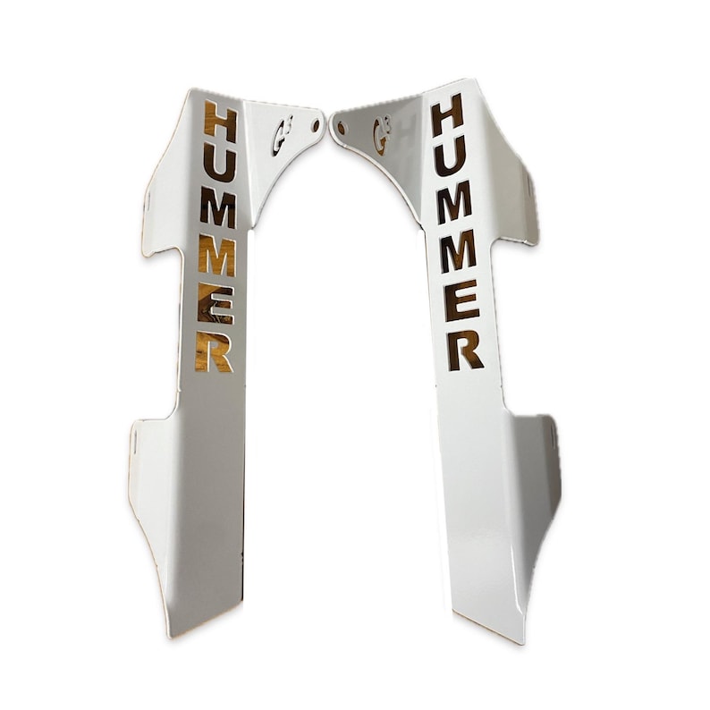 Hummer H3 Light Bar Mounts white with no pod tabs