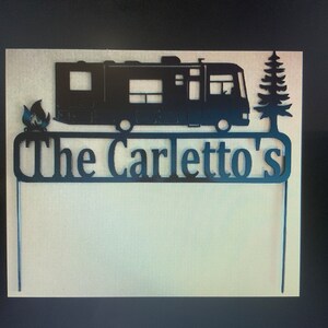 Personalized Class A camper sign  |   Camping sign