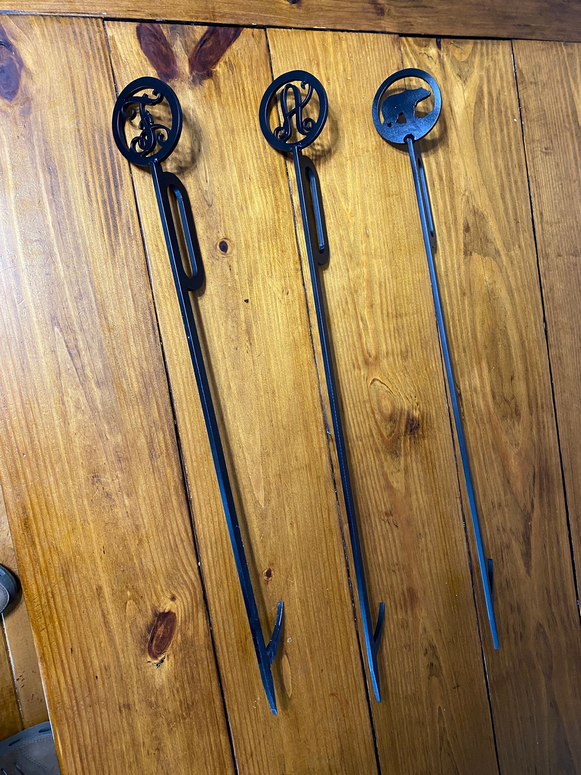 MONOGRAMED FIRE POKER Etsy