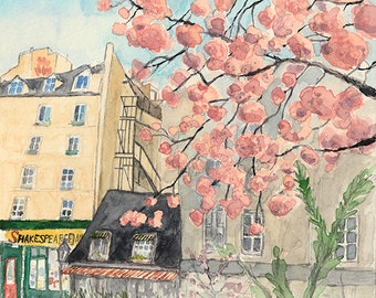 April in Paris. Limited Edition Fine Art Print.