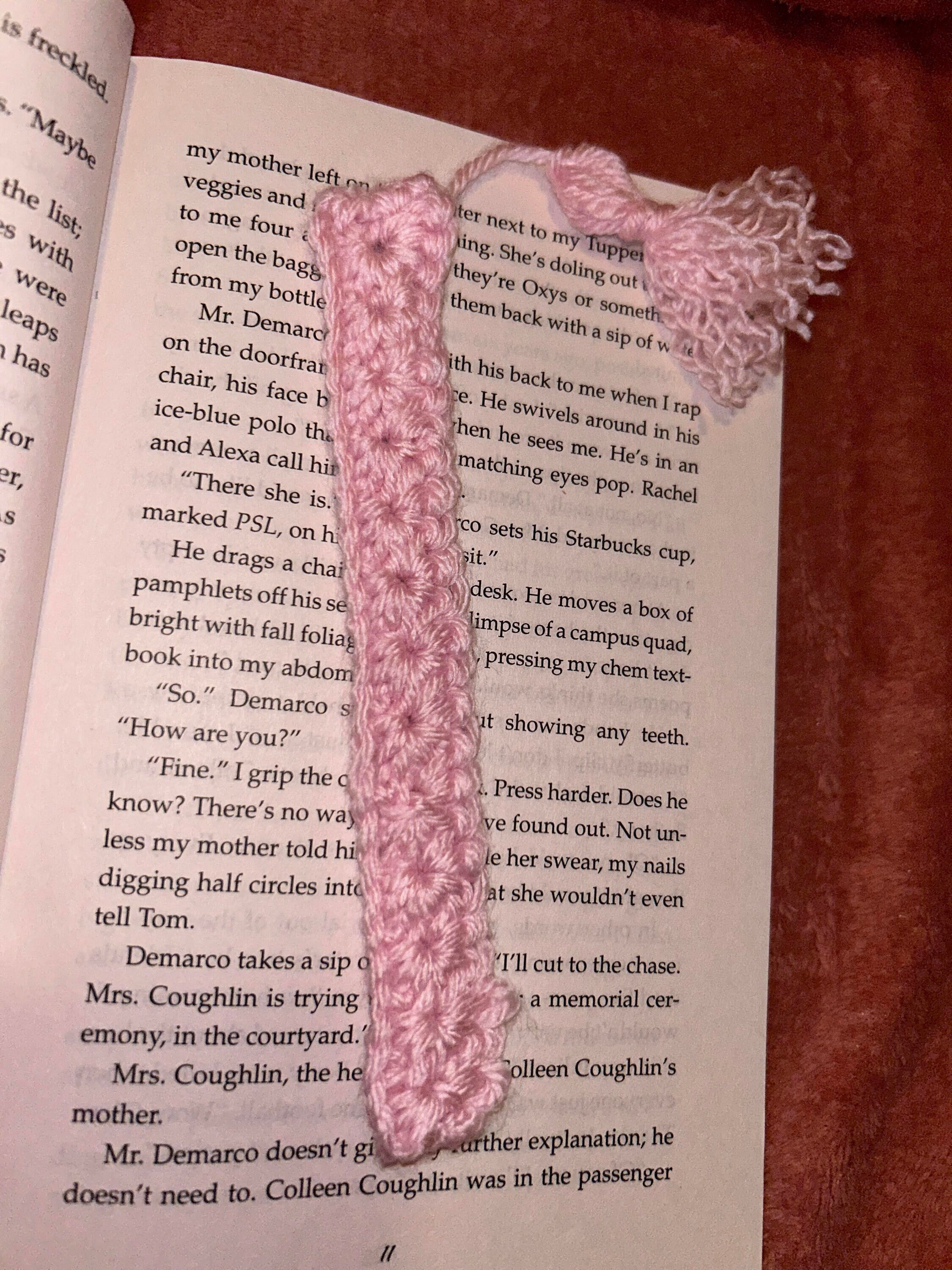 Crocheted Bookmarkcustomizable Etsy
