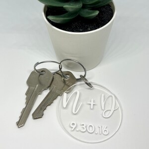 Couple’s Initials Keychain