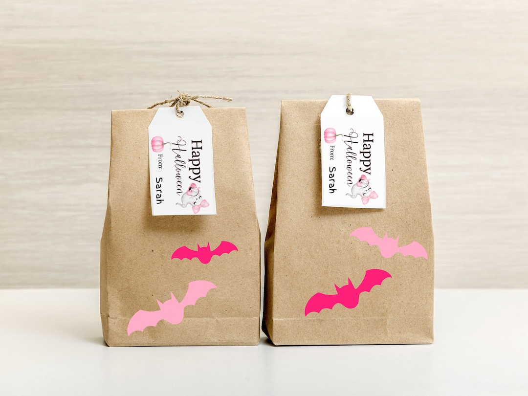Halloween Tags Halloween Goodie Bag Tags Etsy