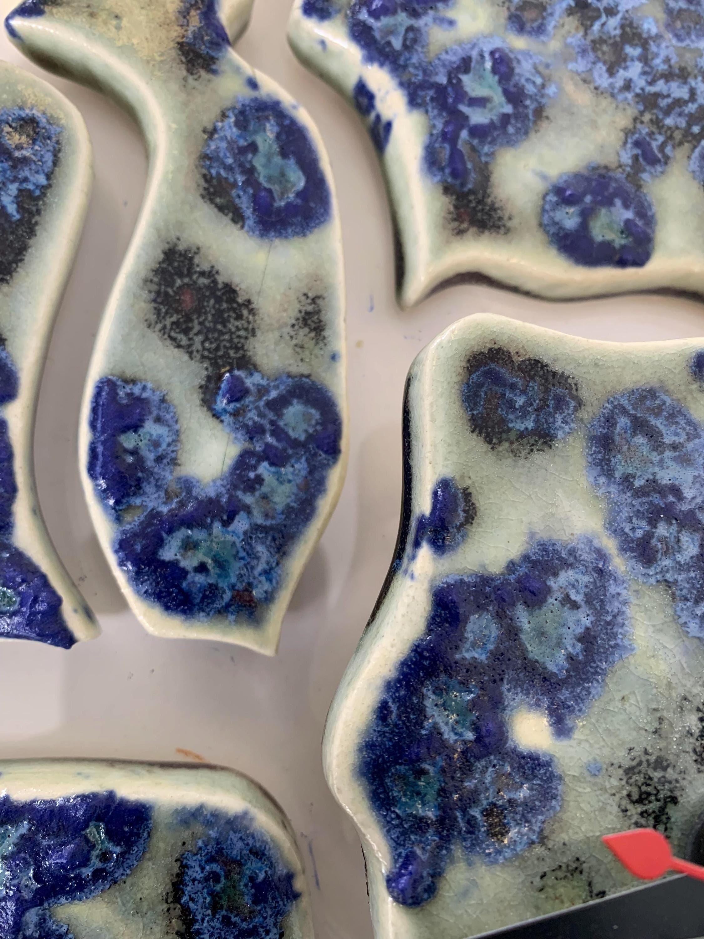 Blueberry Splatter Clock for the Wall. - Etsy