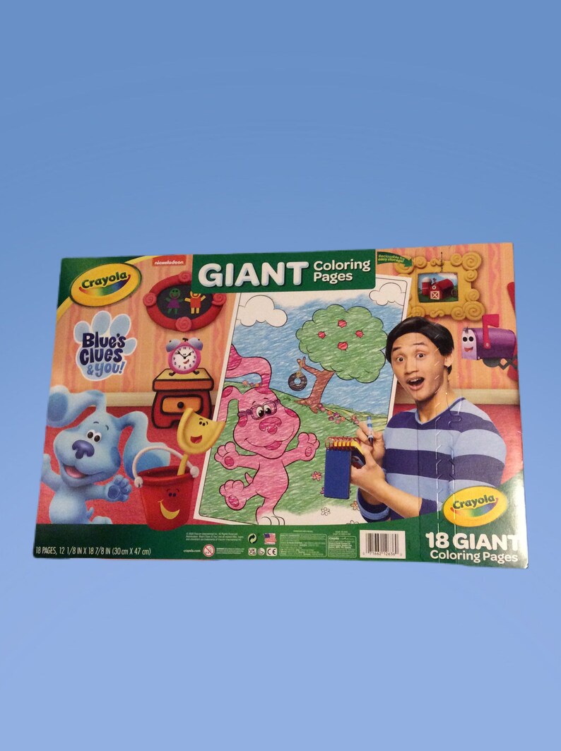 Blue's Clues Giant Coloring Pages - Etsy