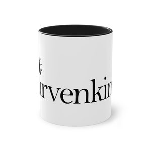 Taza negra curvilínea