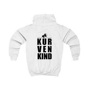 Schriftzug Backprint schwarz (kurvenkind) Hoodie Kinder
