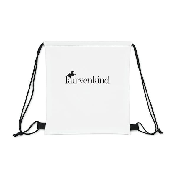 kurvenkind schwarz Gymbag