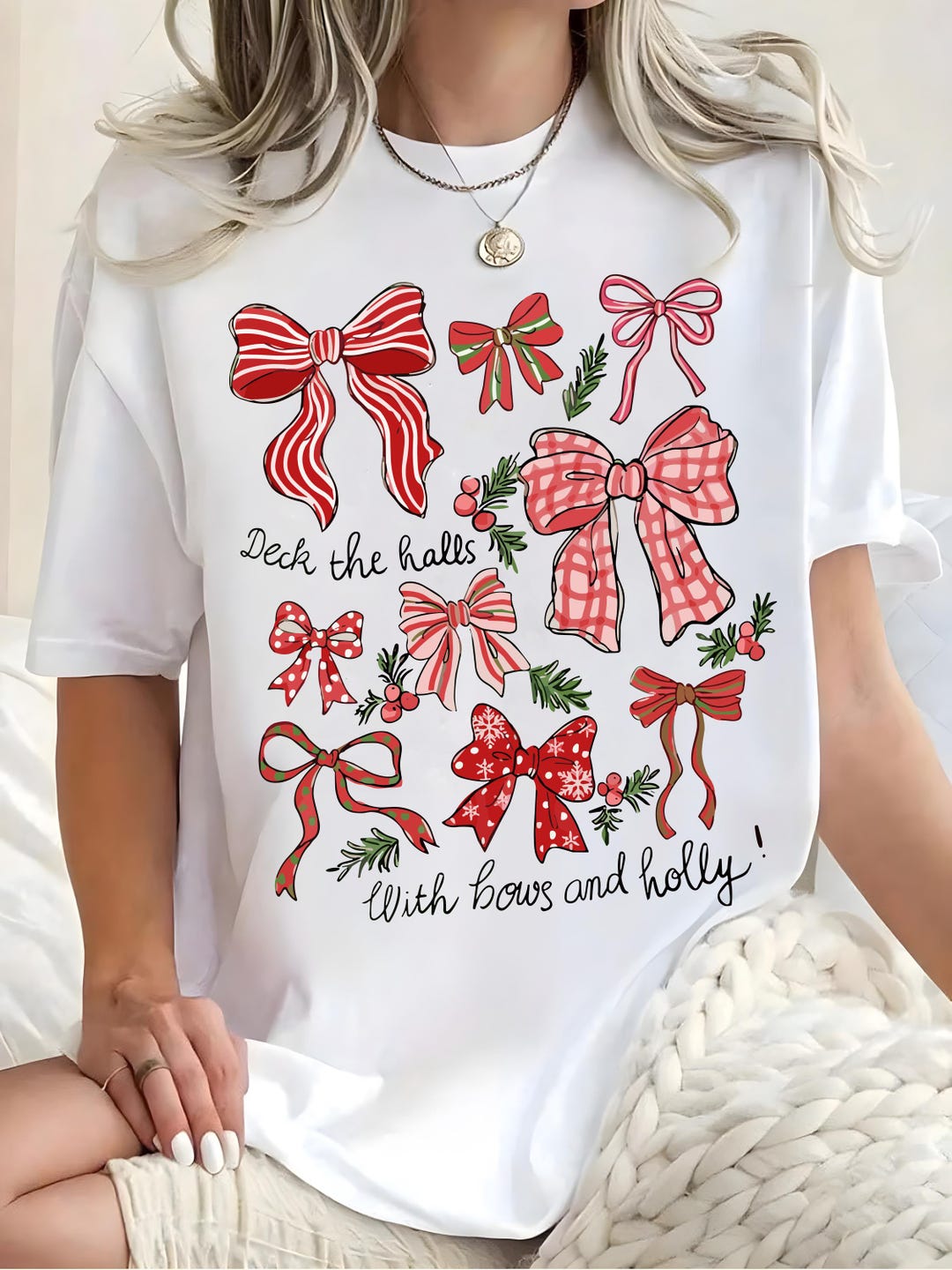 Deck the Halls With Bows and Holly PNG Christmas Ribbon Bow PNG Festive ...