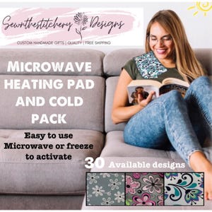 Natural pain relief microwave heating pad neck pain relif hot/cold pack back pain migraines arthritis feet warmer knee pain get well gift
