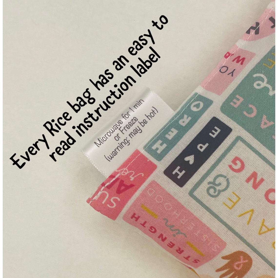 Microwave Heat Pad Rice Bag Cold Pack Aches and Pains Etsy