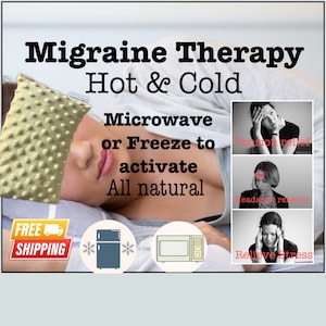 Migraine therapy hot and cold pack rice bag cold pack aches and pains heating pad microwave heat pack cancer therapy heating pad stress help