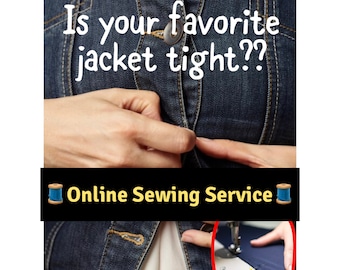 Alteration service tailoring online sewing service mending hemming tailoring zippers clothing repairs leathers etc free fast return shipping